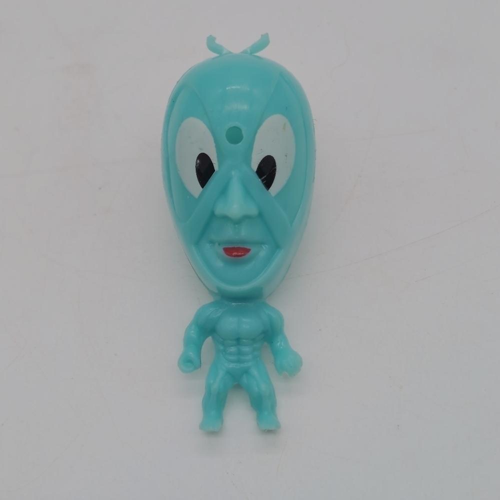 Vintage Aqua Blue Alien Figurine